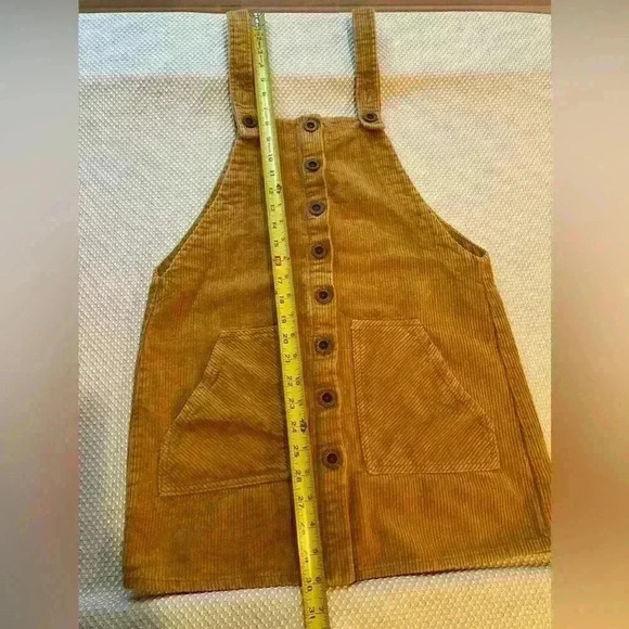 Forever 21 size small Tan corduroy mini dress with pockets - Picture 9 of 10